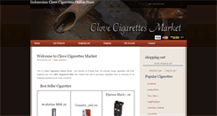 Desktop Screenshot of clovecigarettesmarket.com